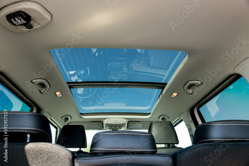 Fototapeta Naklejka Na Ścianę i Meble -  glass interior of a car 