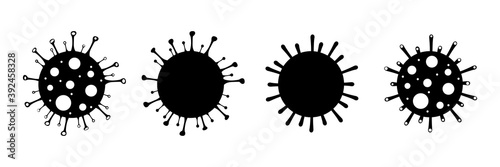 Coronavirus disease COVID-19 infection medical isolated. China pathogen respiratory influenza covid virus cells.