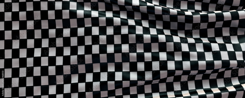 Checkered sport 3d flag background