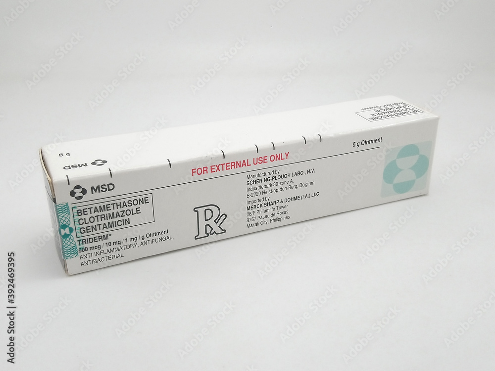 Betamethasone clotrimazole gentamicin triderm ointment in Manila