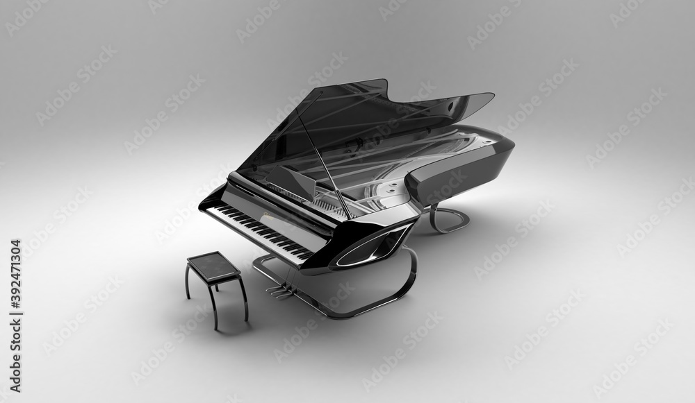 Piano design concept. Stock Photo | Adobe Stock