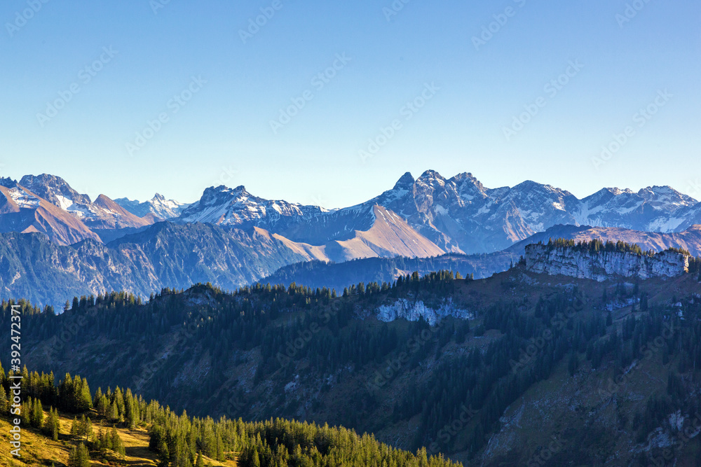 Blick vom Riedberger Horn - Herbst - Allgäu - Alpen - Panorama