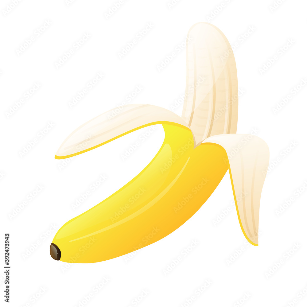 Banana Fruit Emoji Vector Design. Art Illustration Agriculture Farm Product.