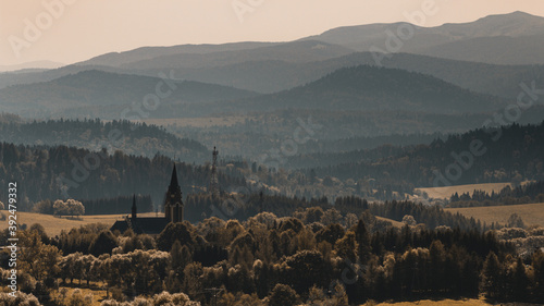 Widok na Lutowiska i Bieszczady Wysokie 