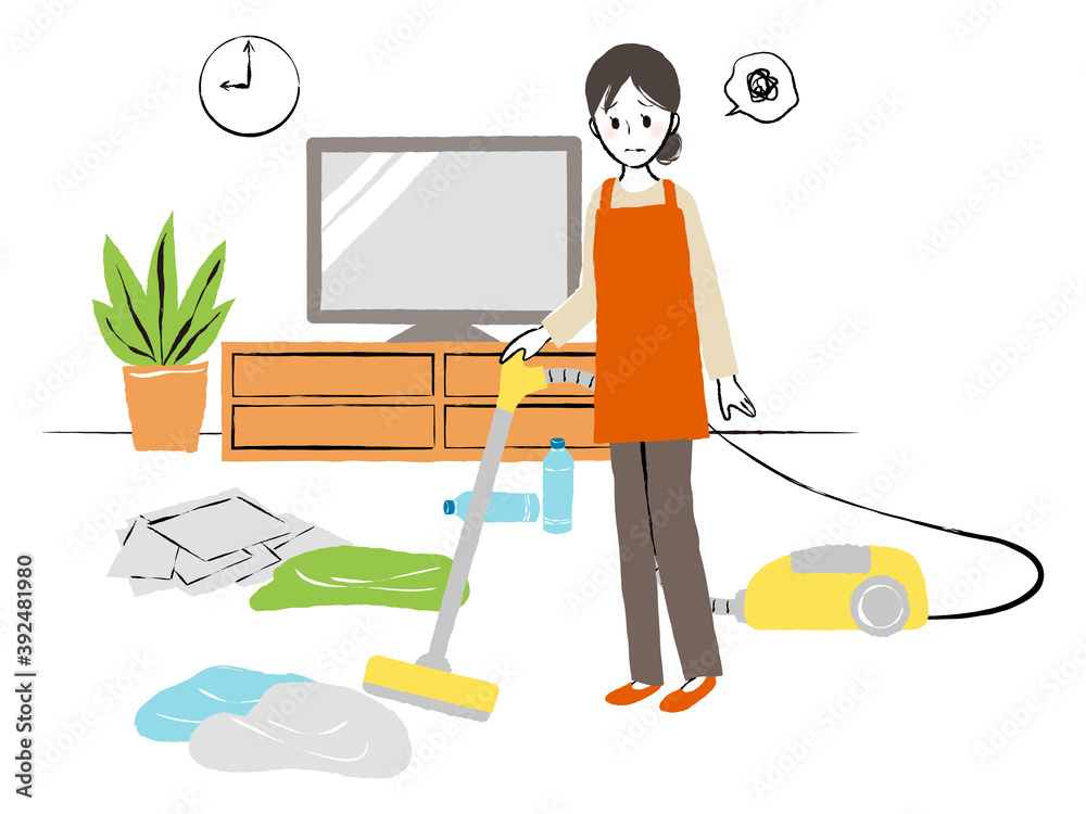 illustration of people and cleaning illustration of people and cleaning