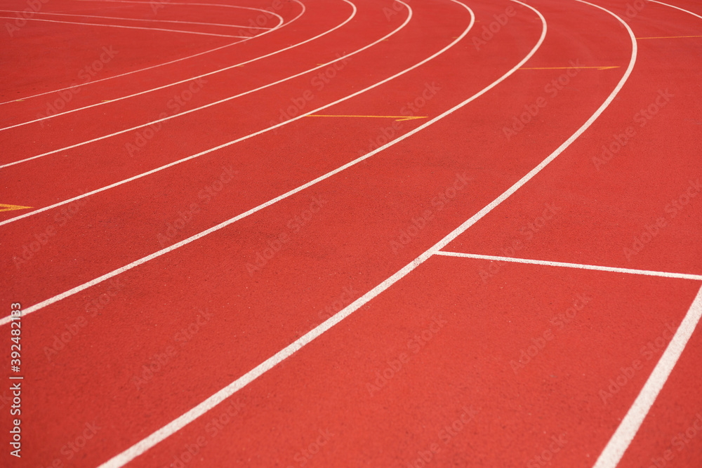 Running track for the athletes background in stadium. Running track for the athletes background in stadium.