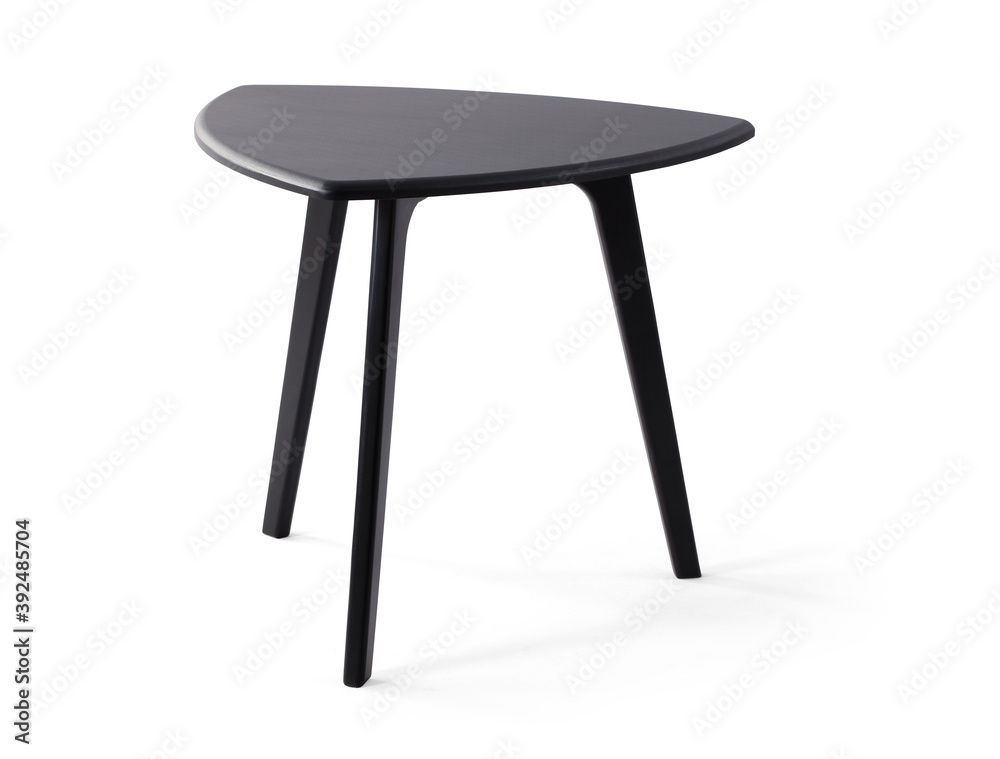Single dining table on white background Single dining table on white background