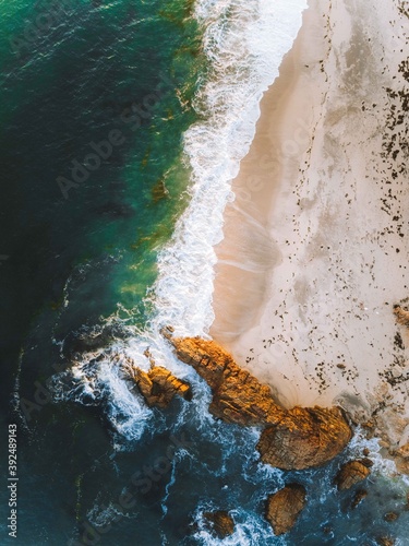 Sunrise Drone shots by the ocean