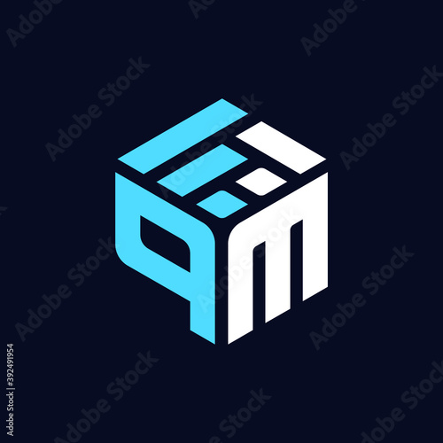 Fotografía QM Letter Modern Event Management Company Unique Logo and Icon Design Editable V