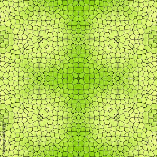 Pattern mosaic kaleidoscopic seamless generated texture, ornament, fragile, fractal, material, abstract render background