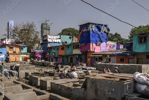 Dhobi Ghat open-air laundry in Mumbai  India
