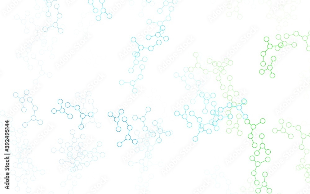 Light Blue, Green vector backdrop with artificial intelligence data. Light Blue, Green vector backdrop with artificial intelligence data.