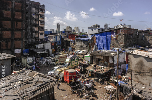 Dharavi is the largest slum in the world in the city of Mumbai in western India