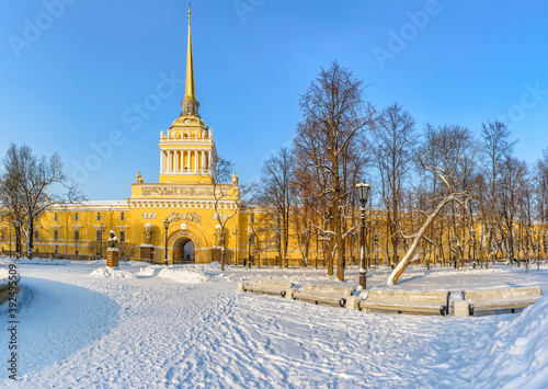 The Admiralty building in St. Petersburg.