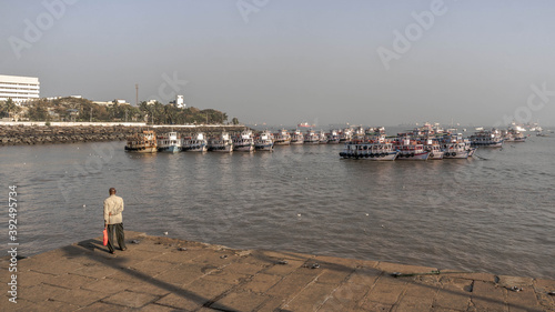 Mumbai is a densely populated metropolis on the west coast of India, the financial center and the largest city in the country. photo