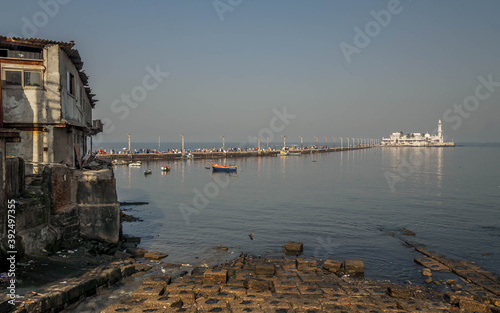 Haji Ali Mosque Mosque and Darga is a place of worship for Sunni Indians. photo