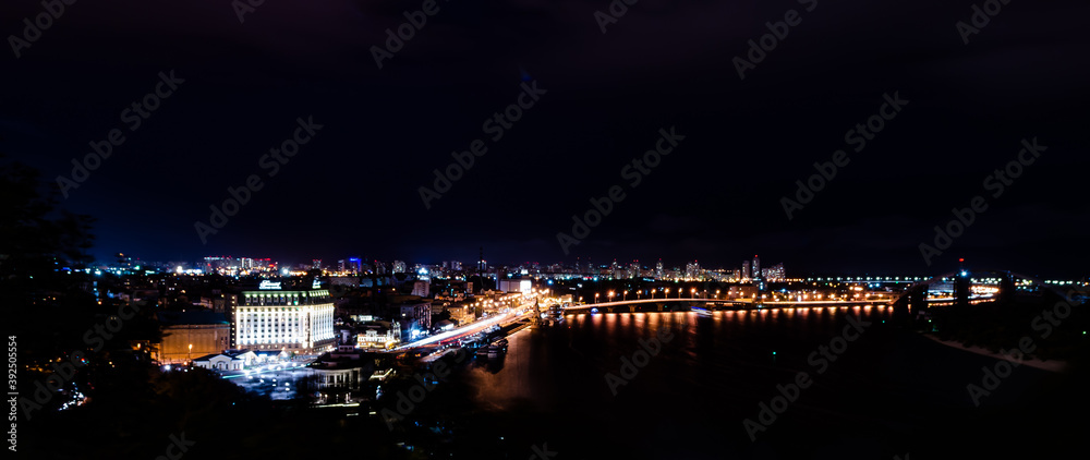 night view, Kyiv, Ukraine