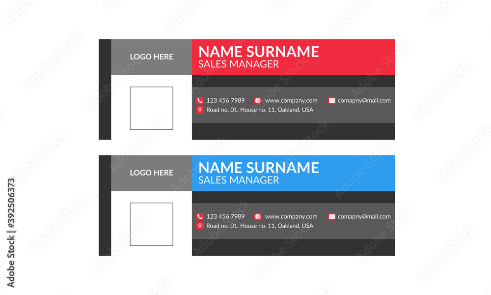 Email Signature Template, Modern Email Template Email Signature Template, Modern Email Template