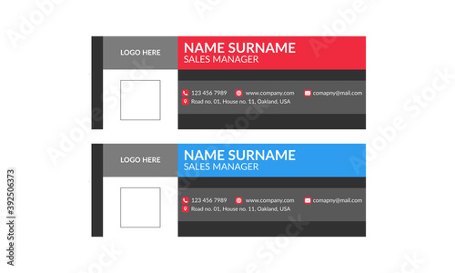 Email Signature Template, Modern Email Template