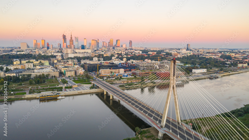 Naklejka premium Warsaw Bridge