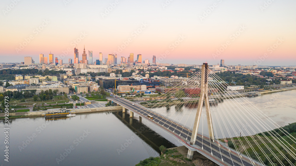 Naklejka premium Warsaw Bridge