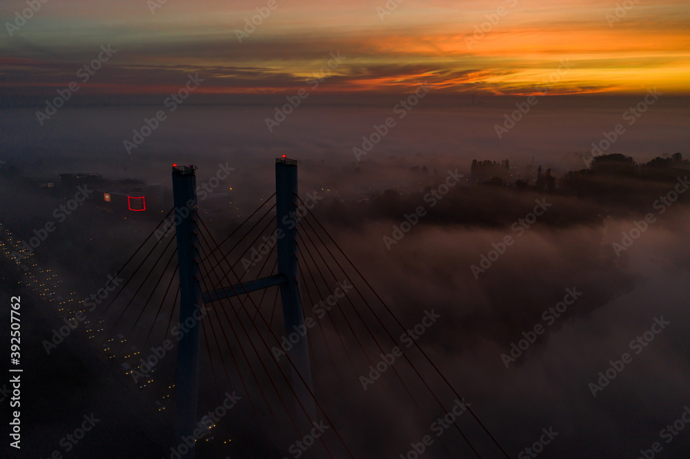 Fototapeta premium Siekierkowski Bridge in Warsaw