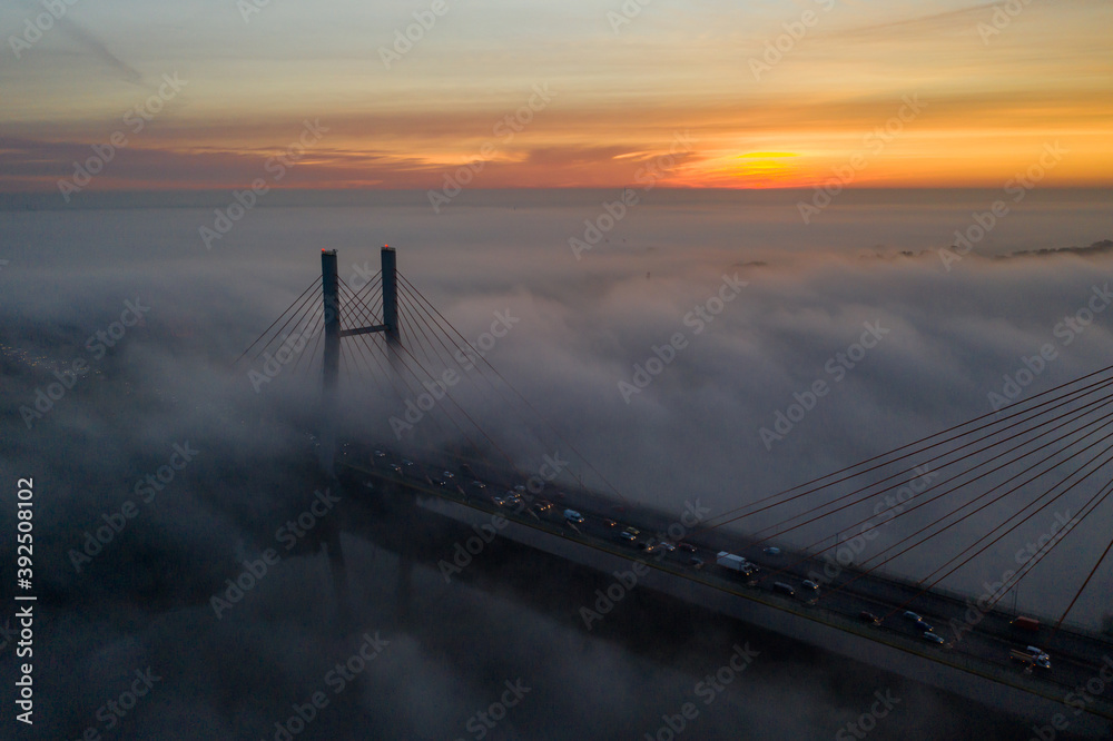 Fototapeta premium Siekierkowski Bridge in Warsaw