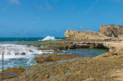 Konstfotografi seascape of punta las tunas at cueva del indio