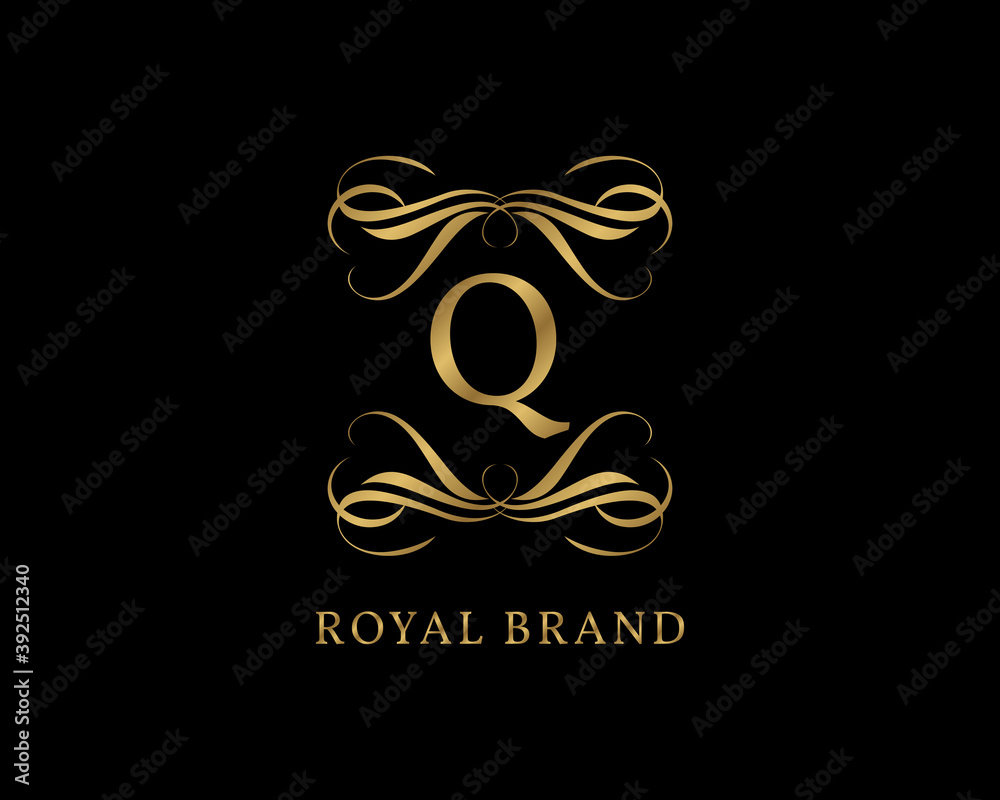 graceful letter Q graceful letter Q