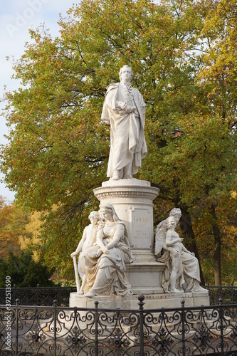 Denkmal von Johann Wolfgang von Goethe im Tiergarten in Berlin