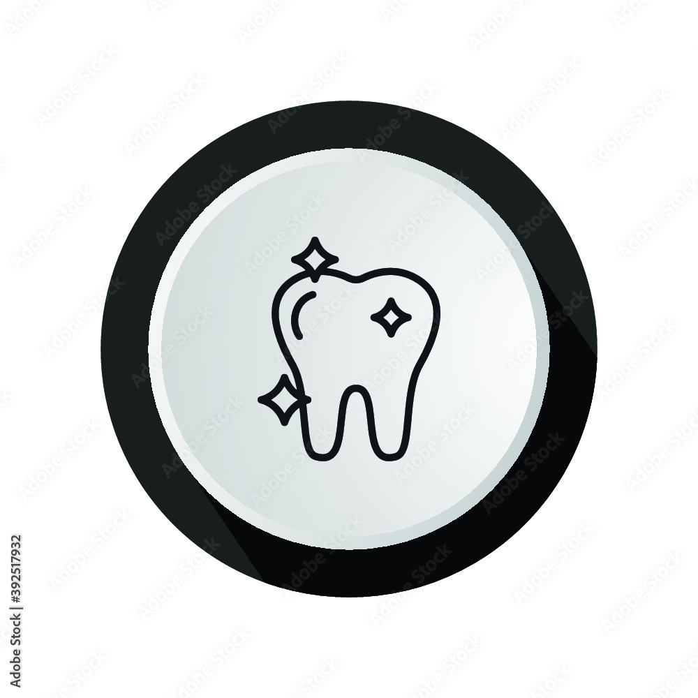 Tooth in circle. Vector illustration - 012 Tooth in circle. Vector illustration - 012