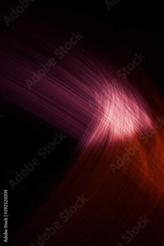 thin rounded purple and white light lines on a black background