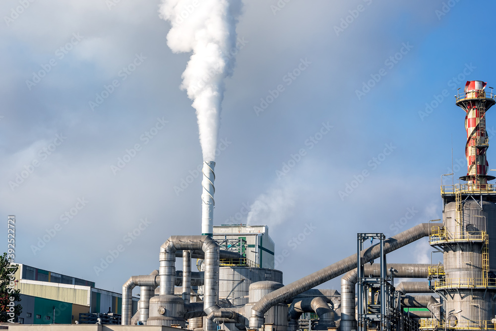 Industrial air pollution. Air pollution is the presence of substances in the atmosphere that are harmful to the health of humans and other living beings or cause damage to the climate or to materials.