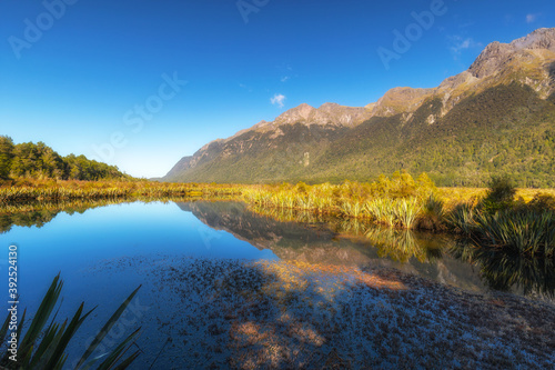 Mirror Lakes, Southland, New Zealand