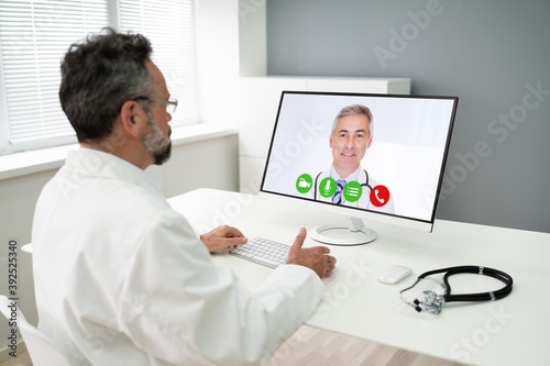 Doctor Medical Video Conference Call