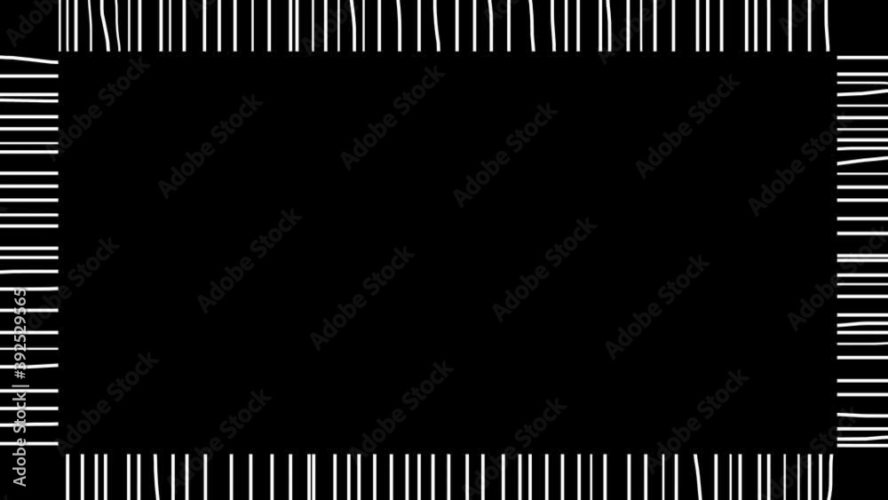 Black background with white short strokes Black background with white short strokes