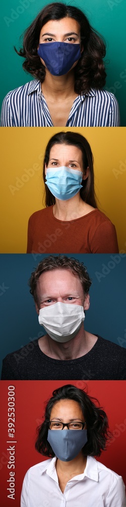 Beautiful people wearing a mouth mask Beautiful people wearing a mouth mask