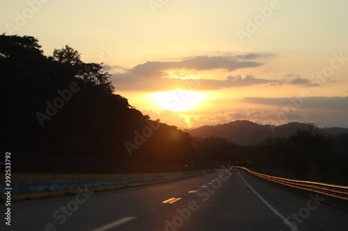 Sunset in the road © Daniel