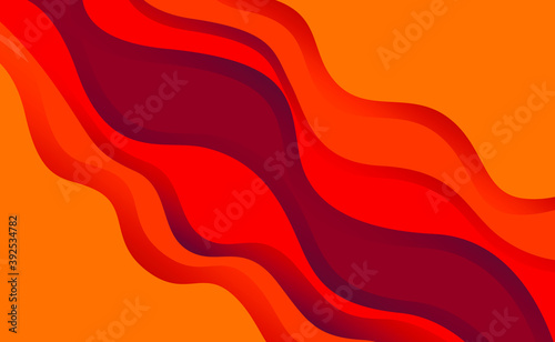 Vector wallpaper in modern abstract style.
Trendy citrus colors create a voluminous look.