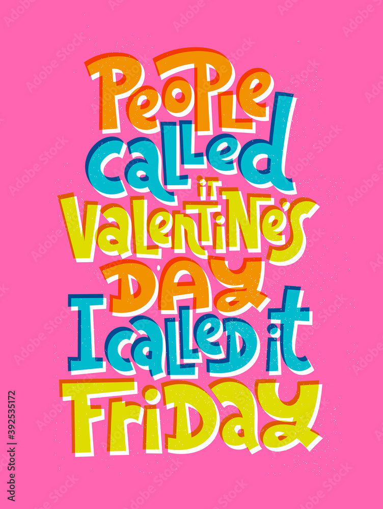 Anti Valentine hand drawn lettering Anti Valentine hand drawn lettering