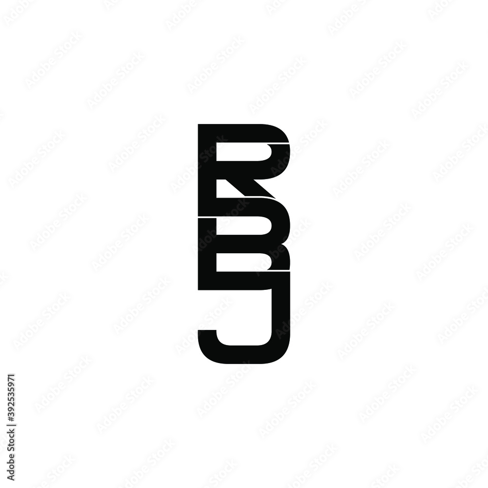 rbj letter original monogram logo design