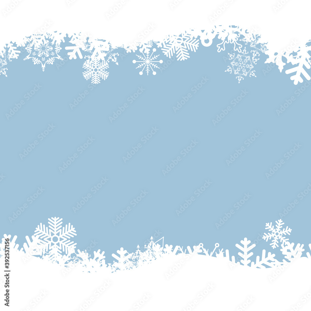 Vector cute blue background with white snowflakes. Vector cute blue background with white snowflakes.