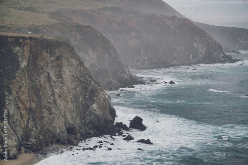 Big Sur california travel ocean sea amazing view in california big sur