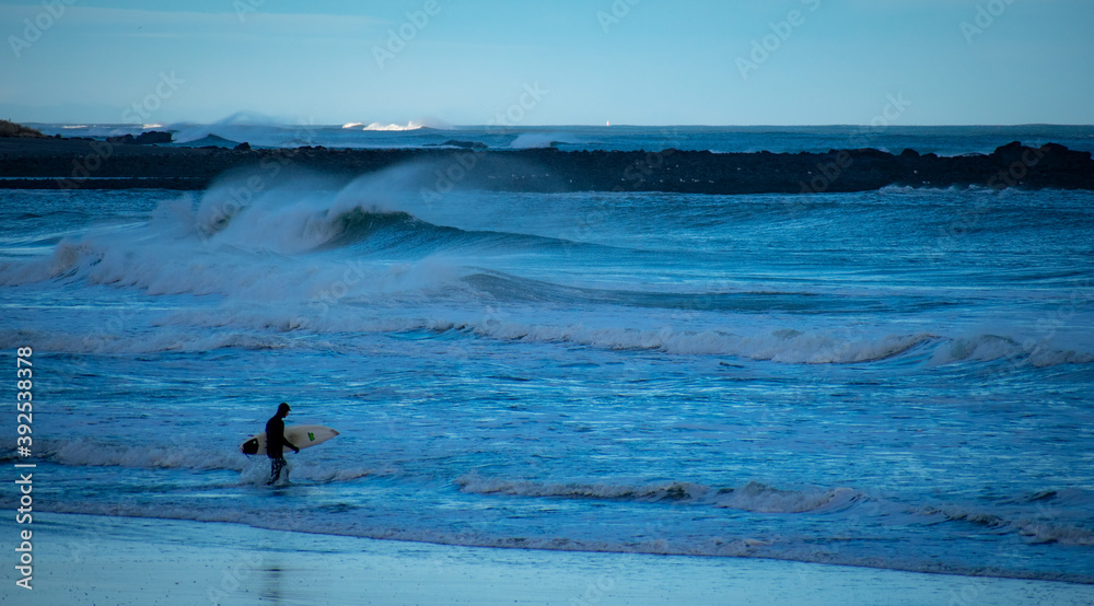 surfer on the beach