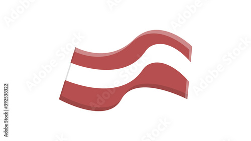 piece of bacon on a white background, vector illustration. a piece of fried pork. meat with lard. breakfast food. bacon for a quick bite. fast food, fast food salty