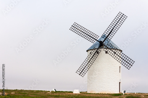Windmills in La Mancha, land of Don Quixote, Spain