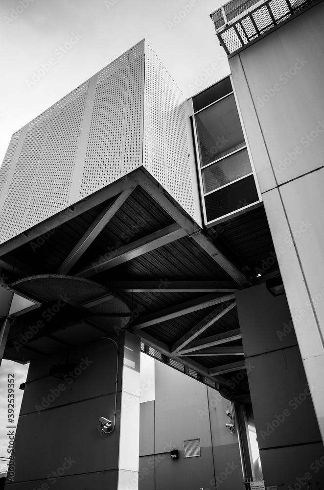 Obraz premium black and white building