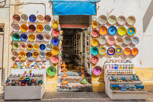 Essaouira, shop at Avenie Mohamed Zerktouni, Morocco photo