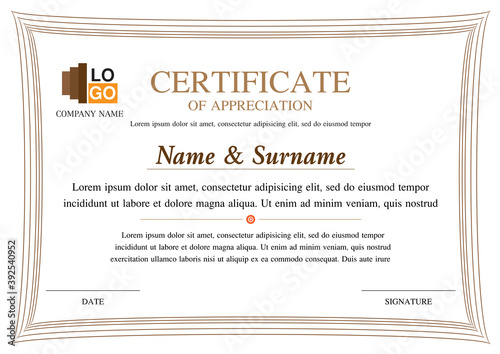 certificate template, diploma design, success , award, graphic background, warranty vector design.
