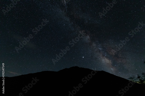 Mt. Sanbe at night